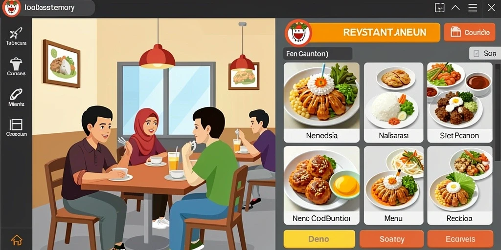 Tampilan utama aplikasi dengan berbagai pilihan permainan.