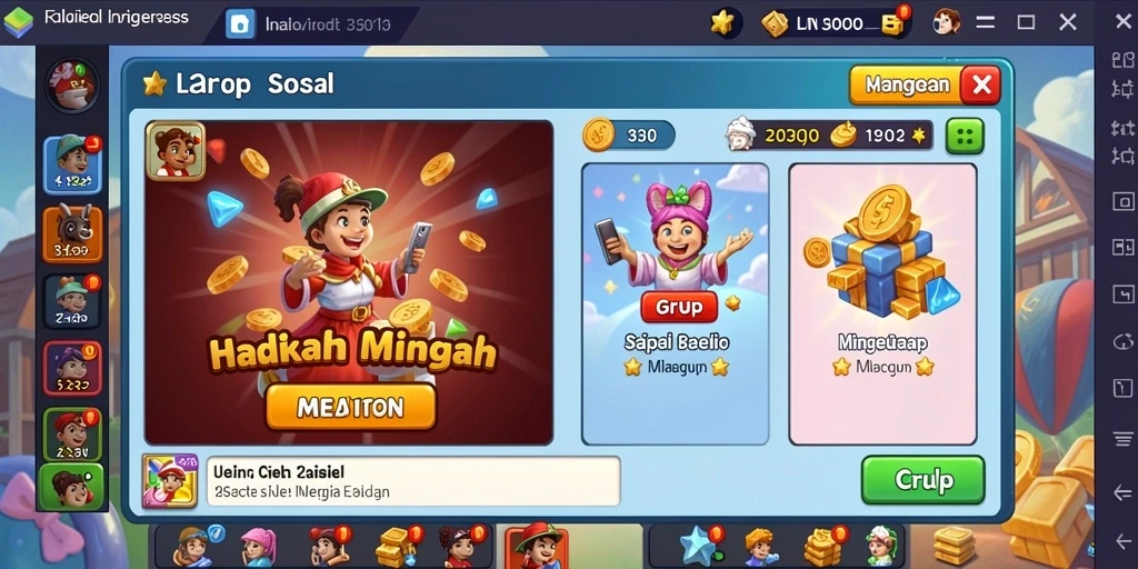Tampilan antarmuka yang sederhana dan menarik.