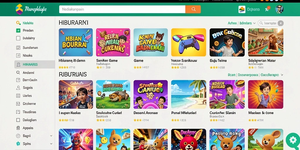 Tampilan awal yang menarik dan intuitif.