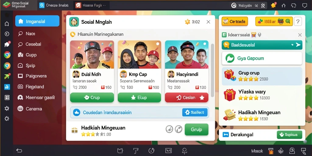 Tampilan antarmuka utama GIM999 yang menarik.