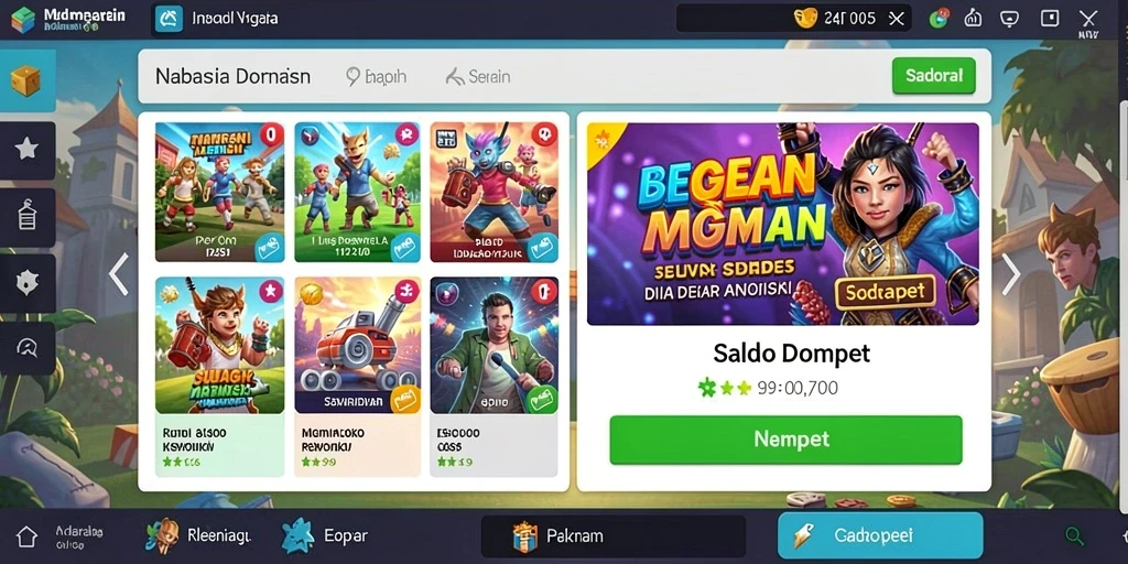 Tampilan antarmuka aplikasi yang menarik.