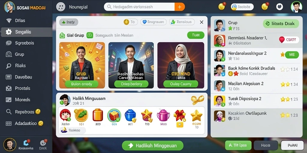 Tampilan antarmuka pengguna yang menarik dan intuitif.