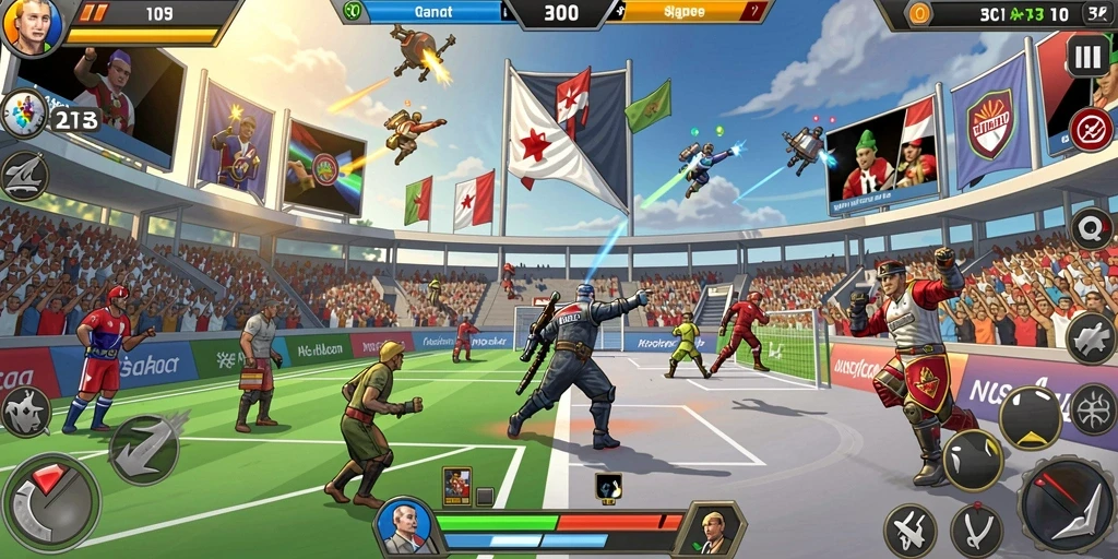 Screenshot aplikasi menunjukkan antarmuka pengguna yang menarik.