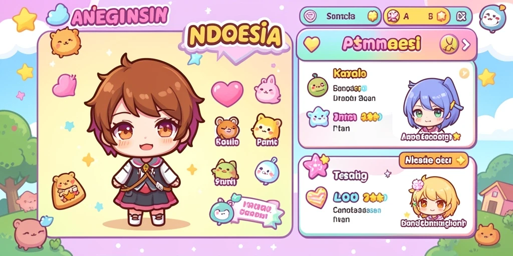 Tampilan utama game ORCA128 yang menawan.