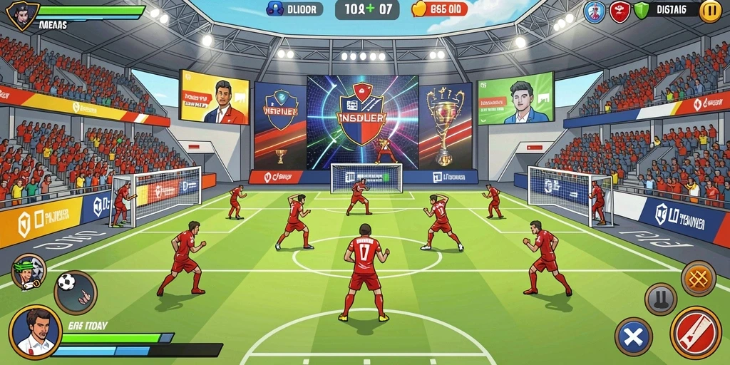 Screenshot menunjukkan tampilan menarik dari halaman utama aplikasi.