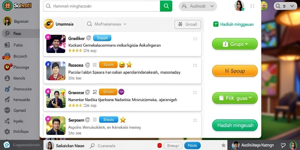 Tampilan antarmuka yang user-friendly.