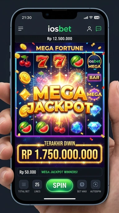 Cuplikan layar menu unduhan iosbet untuk perangkat Android
