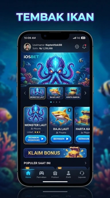Galeri pratinjau visual iosbet build APK resmi terbaru